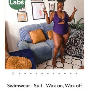 NWT Snag swimsuit “wax on wax off” sz 28/30